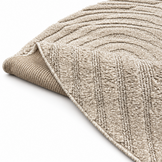 Japandi Loop Rond Vloerkleed Beige