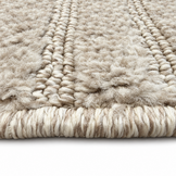 Japandi Loop Rond Vloerkleed Beige