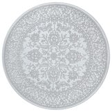 Rond vintage vloerkleed Harmony Lichtgrijs