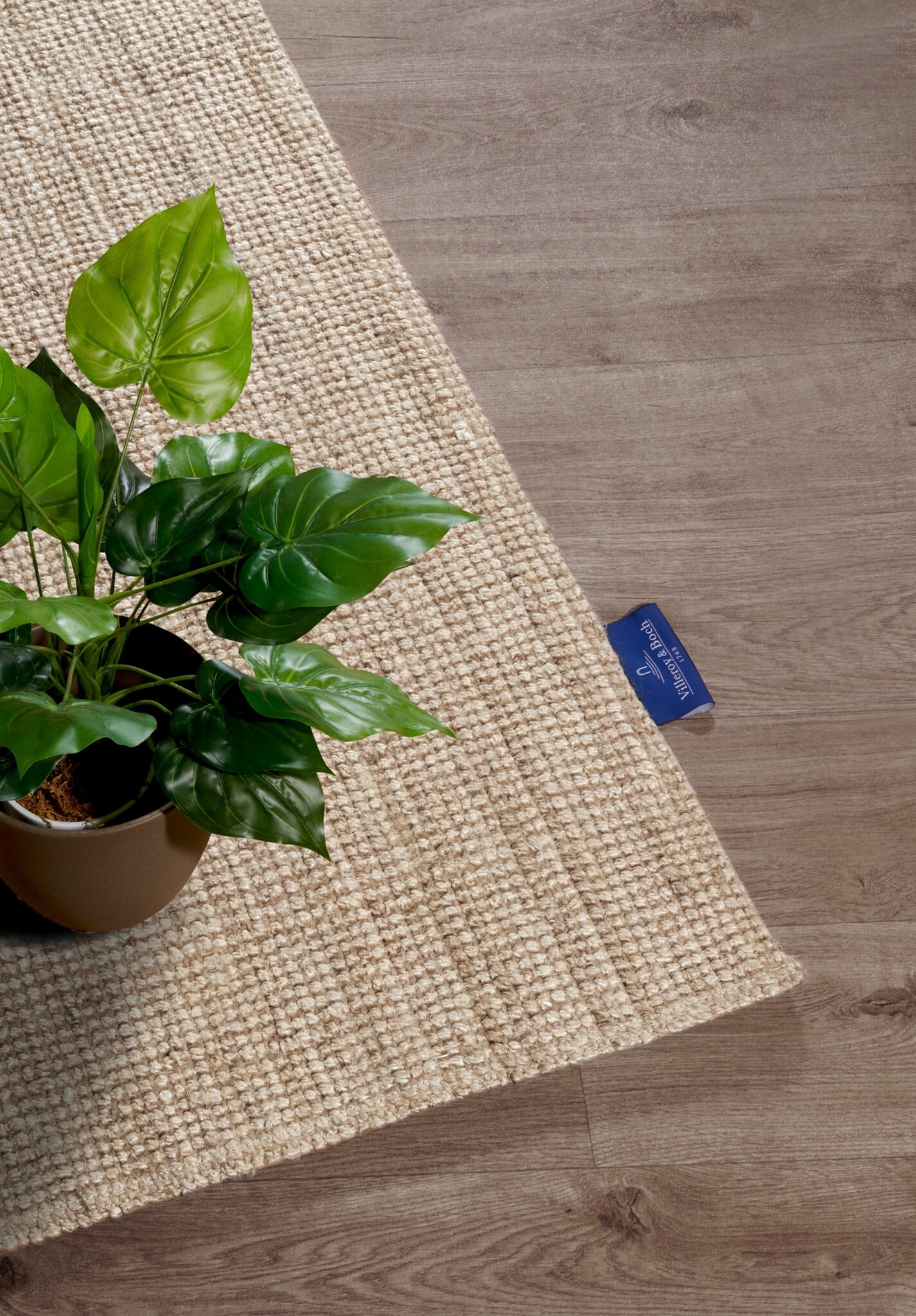 Villeroy & Boch Jute Vloerkleed Rosalie Beige Creme