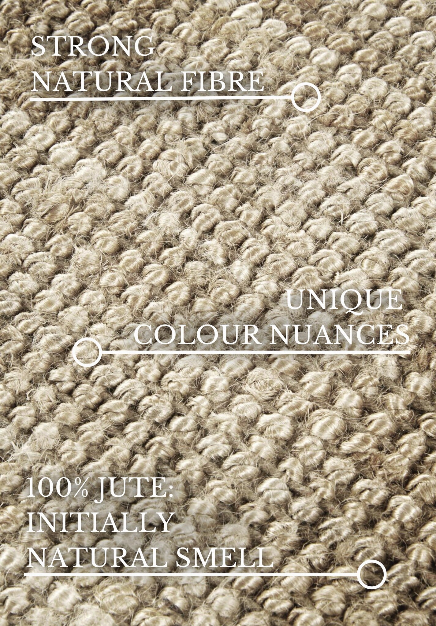 Villeroy & Boch Jute Vloerkleed Rosalie Beige Creme