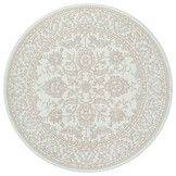Rond vintage vloerkleed Harmony Creme