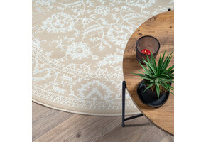 Vintage Rond vloerkleed Harmony Beige