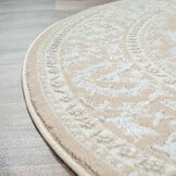 Rond vintage vloerkleed Harmony Beige