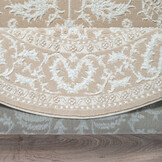 Rond vintage vloerkleed Harmony Beige