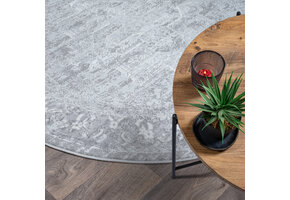 Vintage Rond vloerkleed Harmony Lichtgrijs