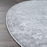Rond vintage vloerkleed Harmony Lichtgrijs