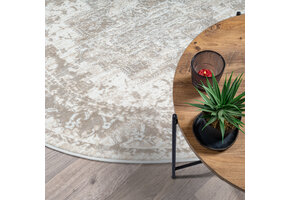 Vintage Rond vloerkleed Harmony Beige