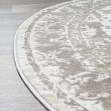 Rond vintage vloerkleed Harmony Beige