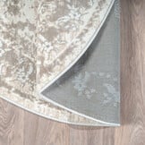 Rond vintage vloerkleed Harmony Beige