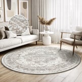 Rond vintage vloerkleed Harmony Beige