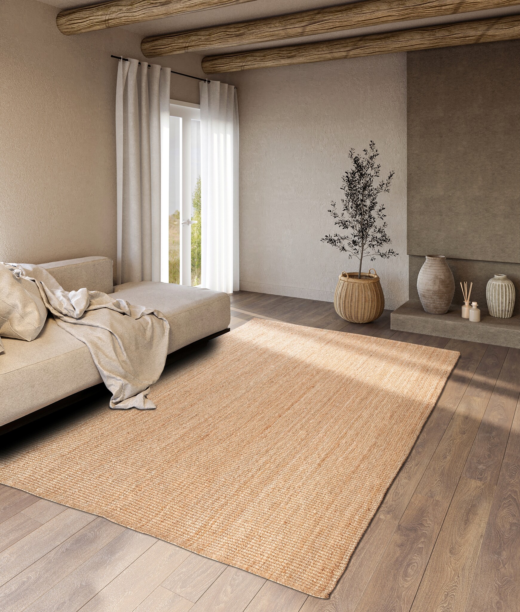 Villeroy & Boch Rosalie Jute Vloerkleed Goud - Outlet