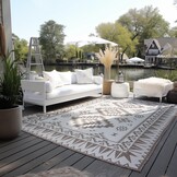 Elle Decoration Gemini Buitenkleed Dubbelzijdig Vloerkleed Linnen - 200x290CM