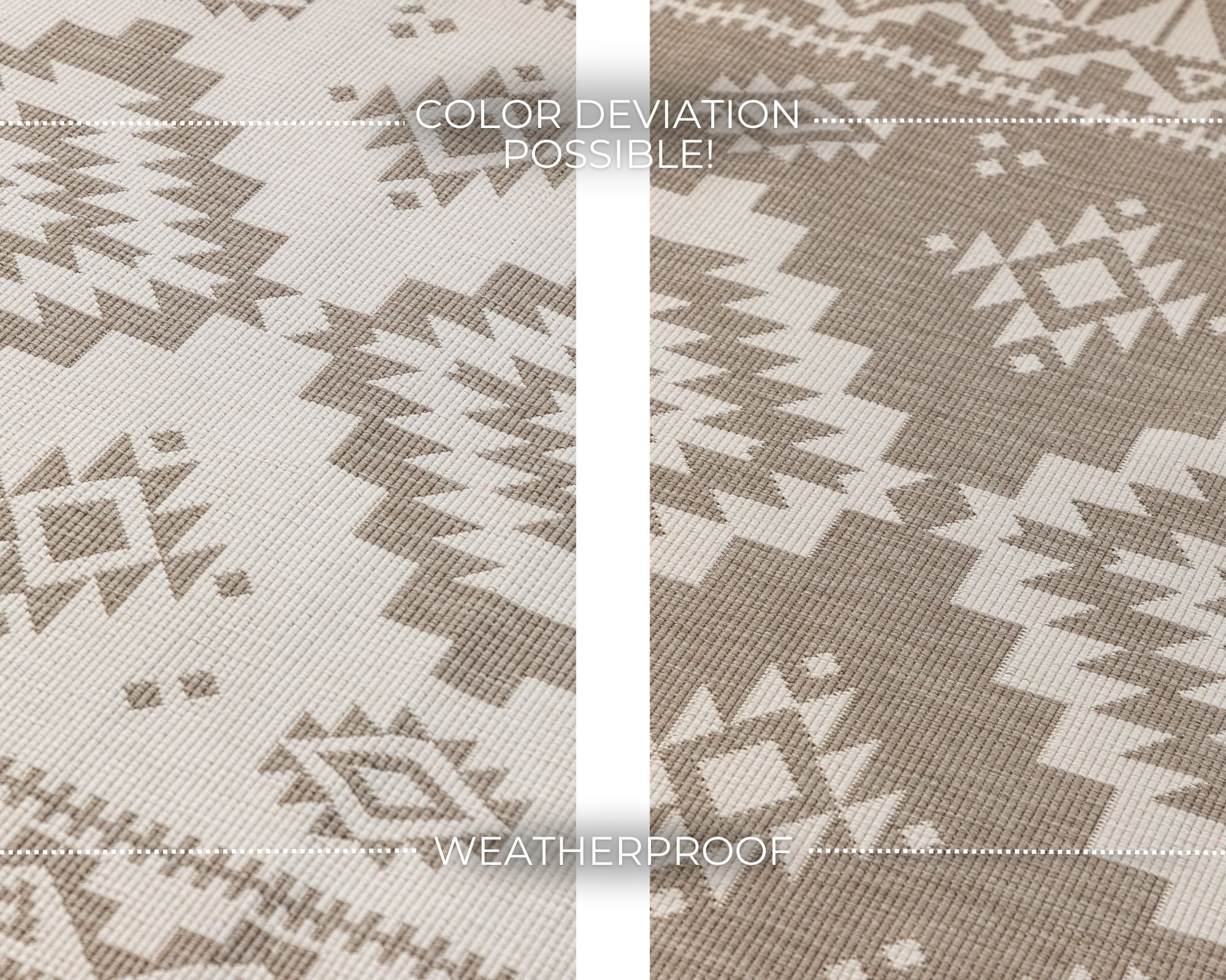 Elle Decoration Gemini Buitenkleed Dubbelzijdig Vloerkleed Linnen - 200x290CM