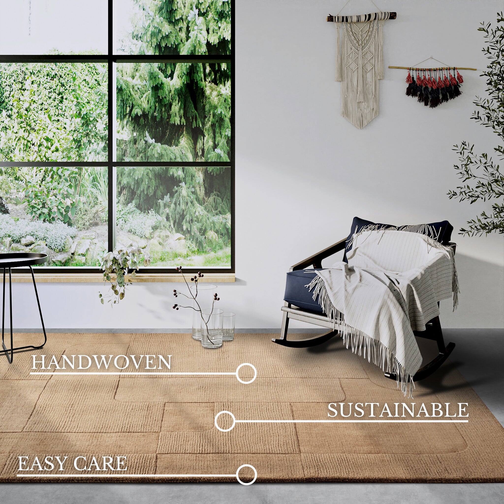 Villeroy & Boch Charlotte Wol Vloerkleed Beige - 160x230CM