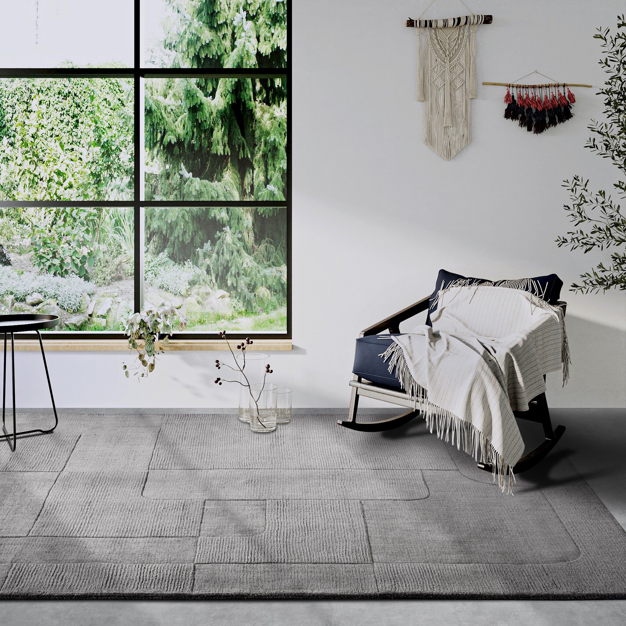 Villeroy & Boch Charlotte Wol Vloerkleed Grijs - 160x230CM