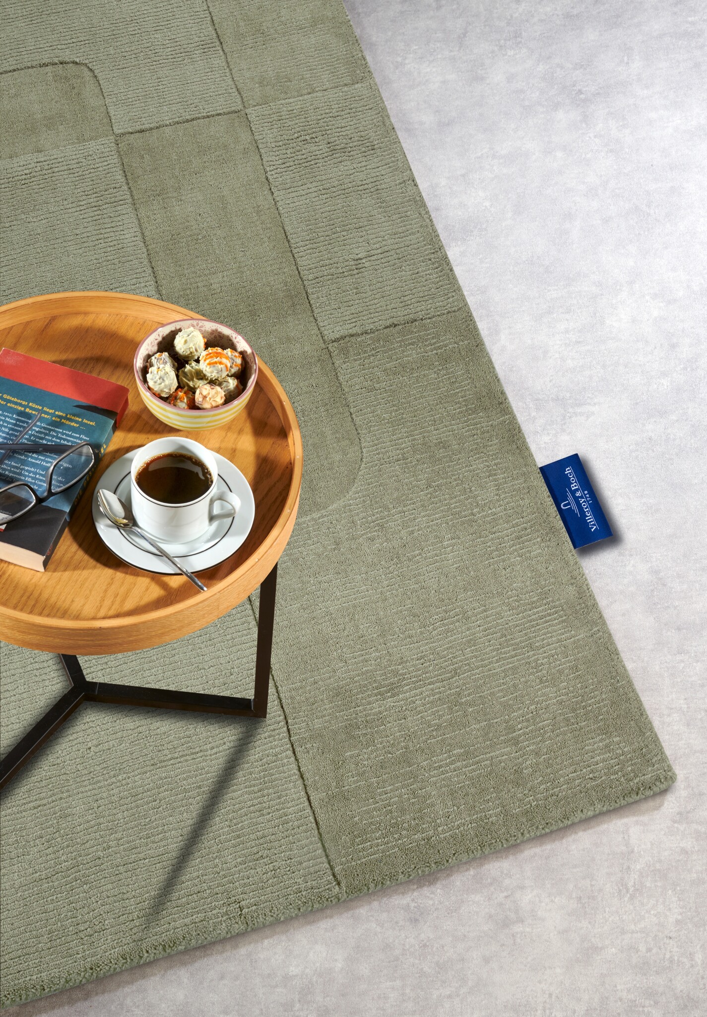 Villeroy & Boch Charlotte Wol Vloerkleed Groen - 160x230CM