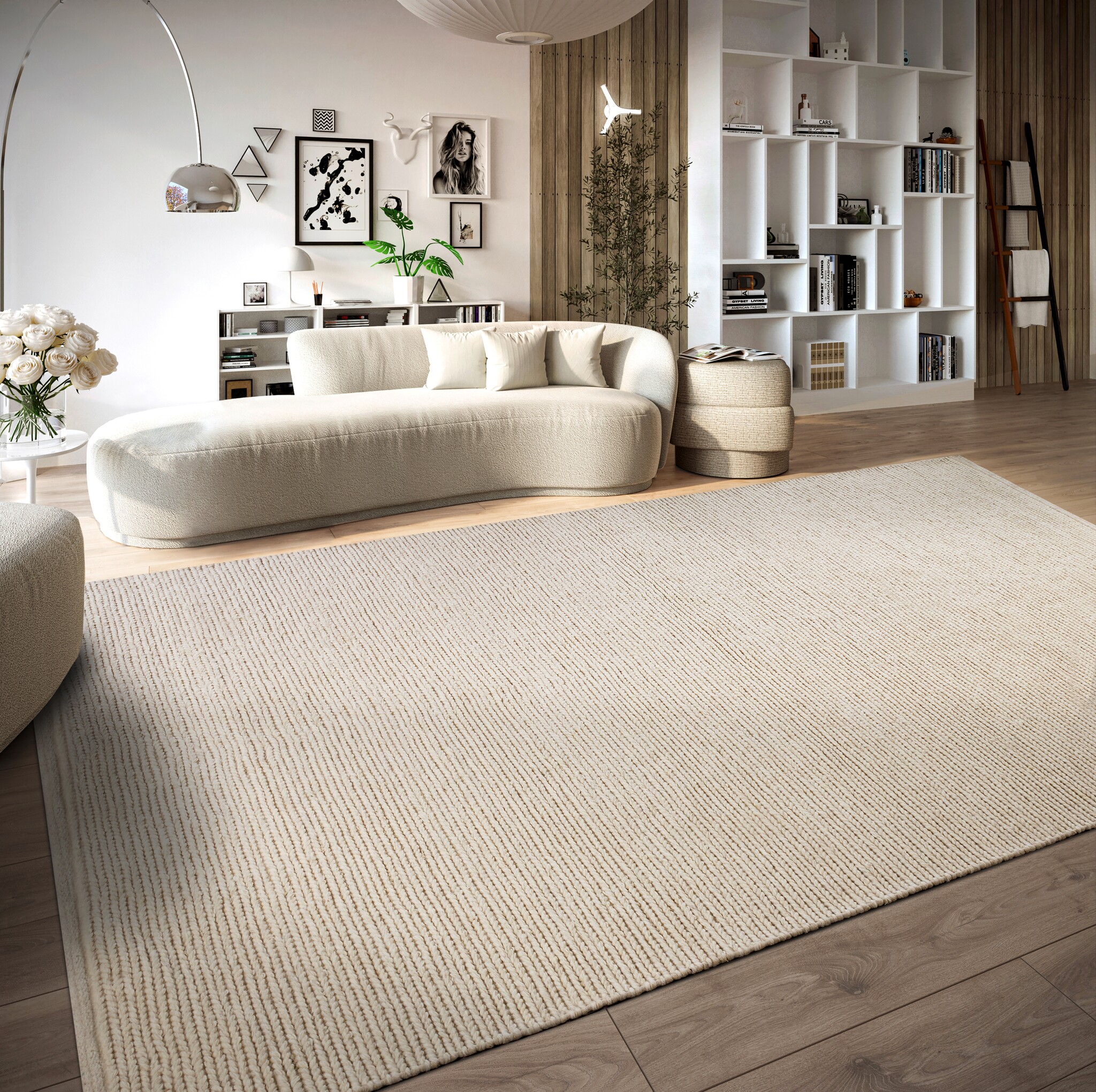 Villeroy & Boch Francois Handgeweven Wol Vloerkleed Wit - 160230CM