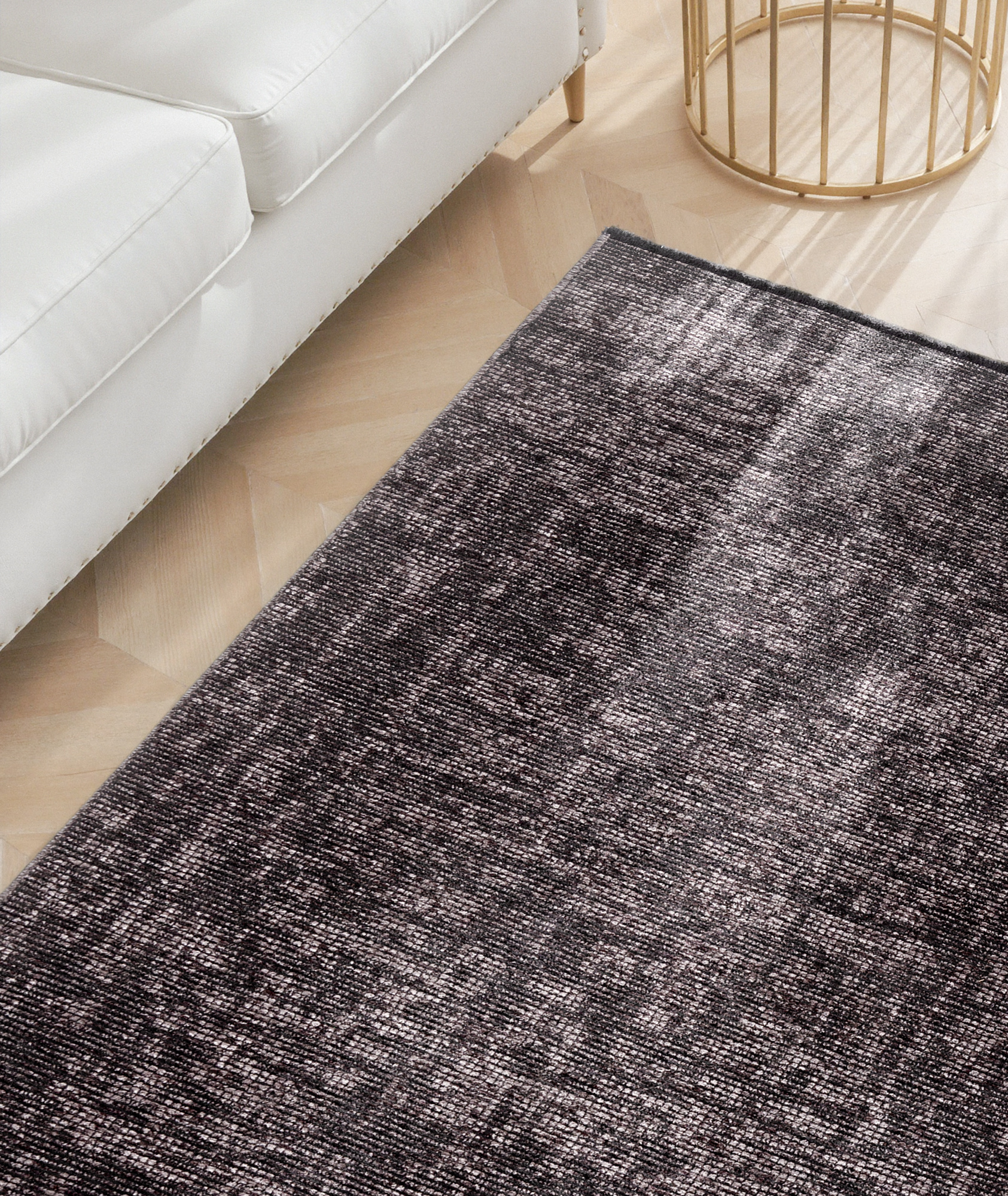 Elle Decoration Brilliance Laagpolig Vloerkleed Bruin - Copy
