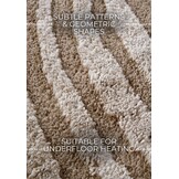 Elle Decoration Japandi Hoogpolig Vloerkleed Beige - 160x235CM