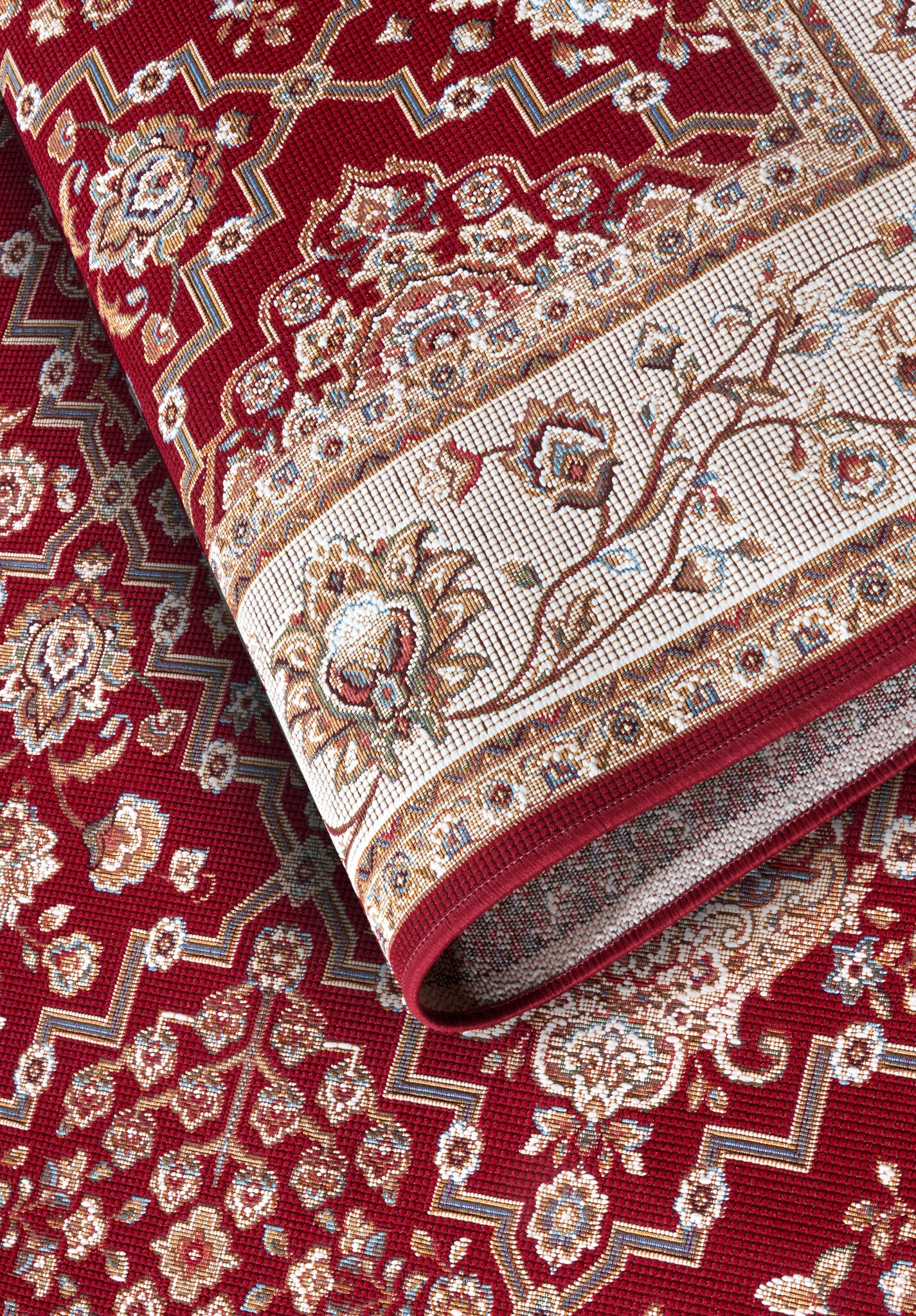 Villeroy & Boch Klassiek Buitenkleed Rood Creme - 160x235CM