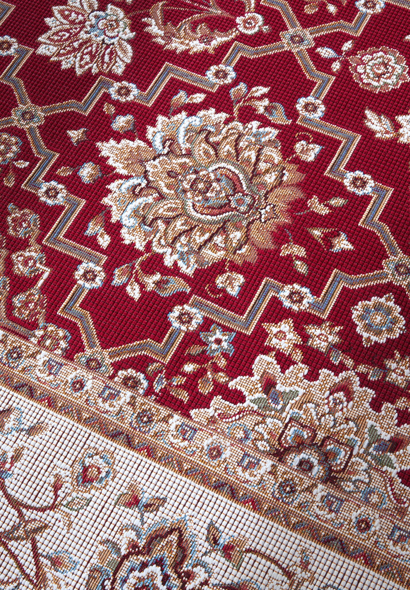 Villeroy & Boch Klassiek Buitenkleed Rood Creme - 160x235CM