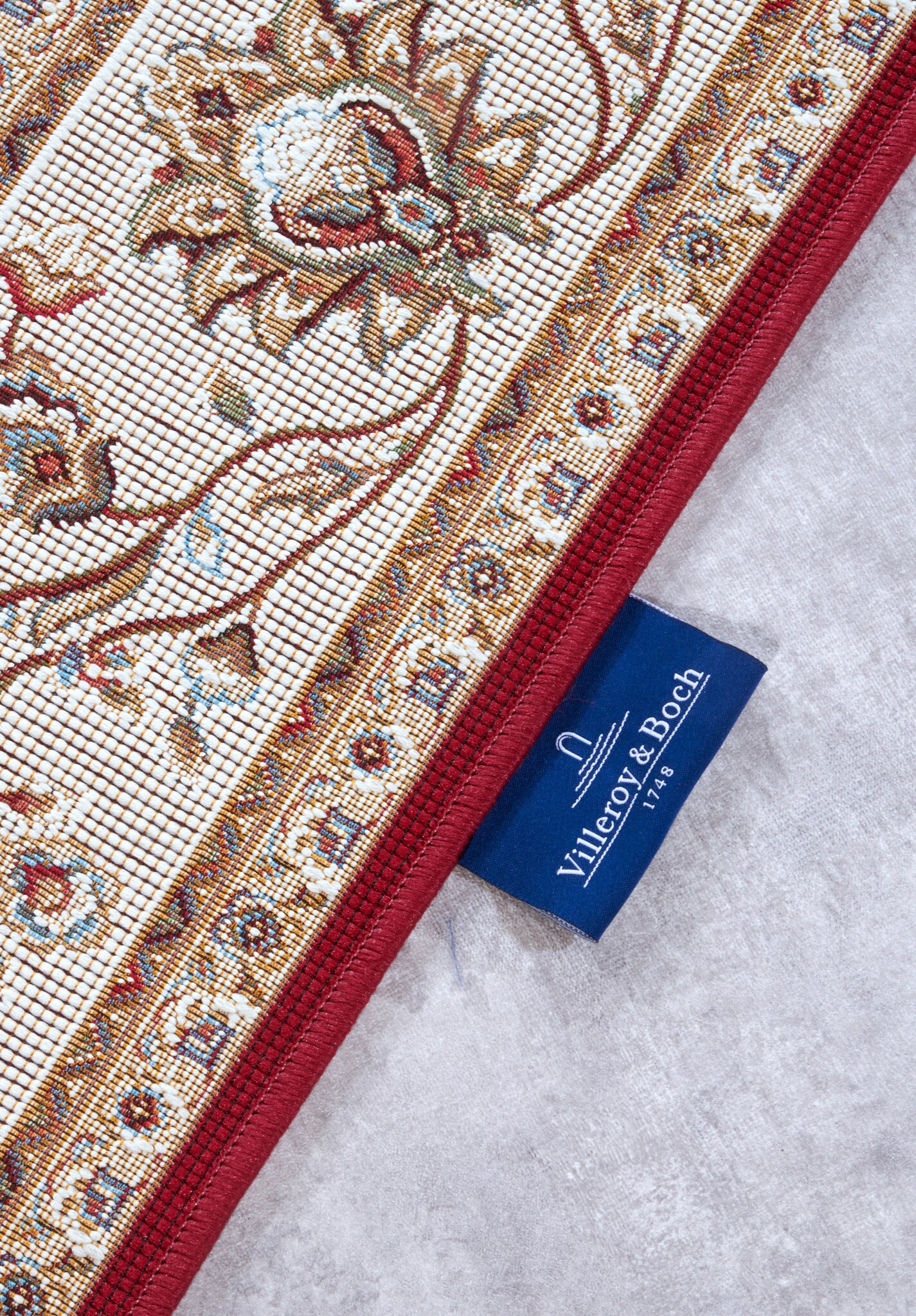 Villeroy & Boch Klassiek Buitenkleed Rood Creme - 160x235CM