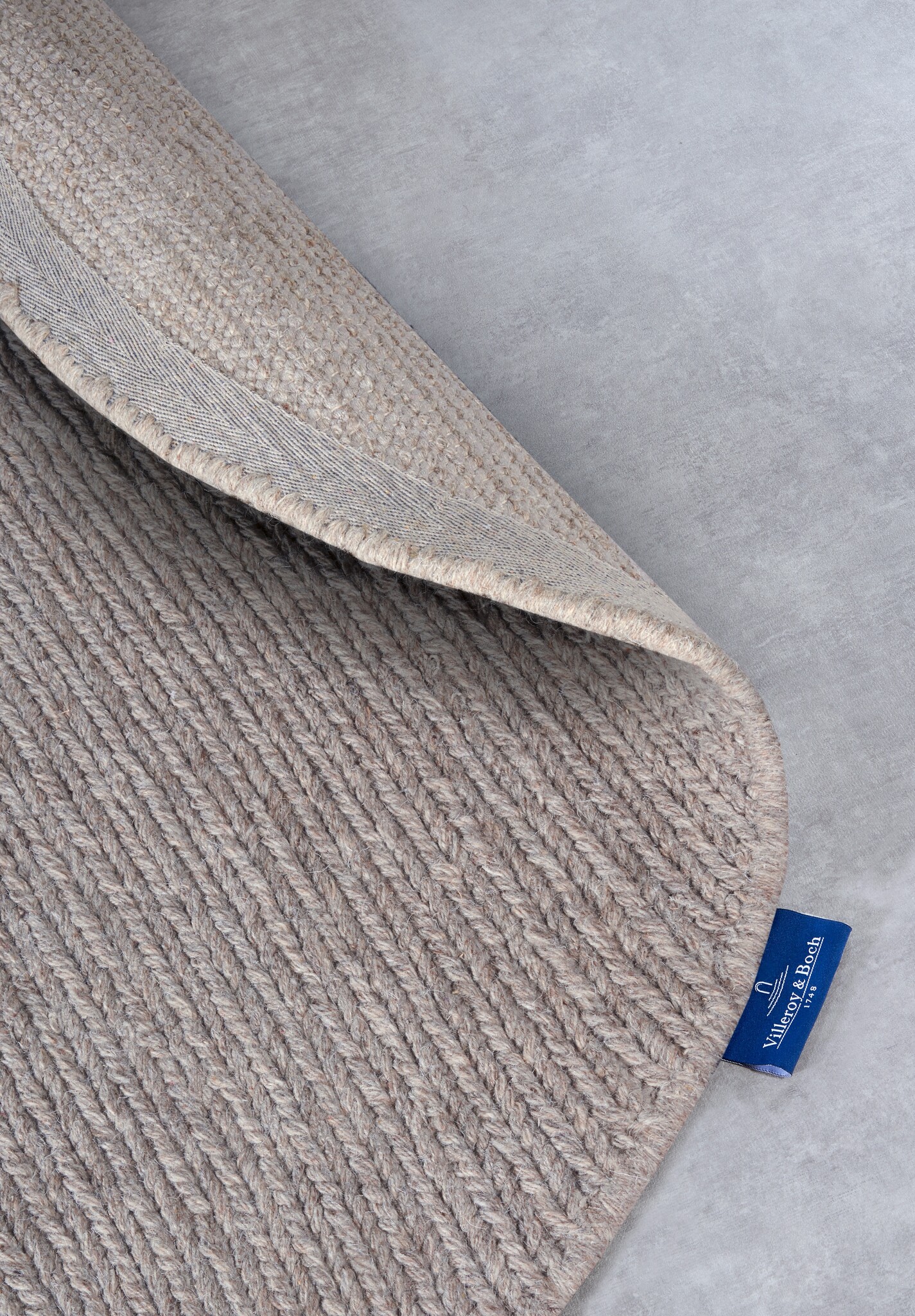 Villeroy & Boch Francois Ovaal Handgeweven Wol Vloerkleed Linnen Beige - 160x230CM