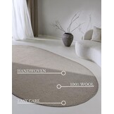 Villeroy & Boch Francois Ovaal Handgeweven Wol Vloerkleed Linnen Beige - 160x230CM