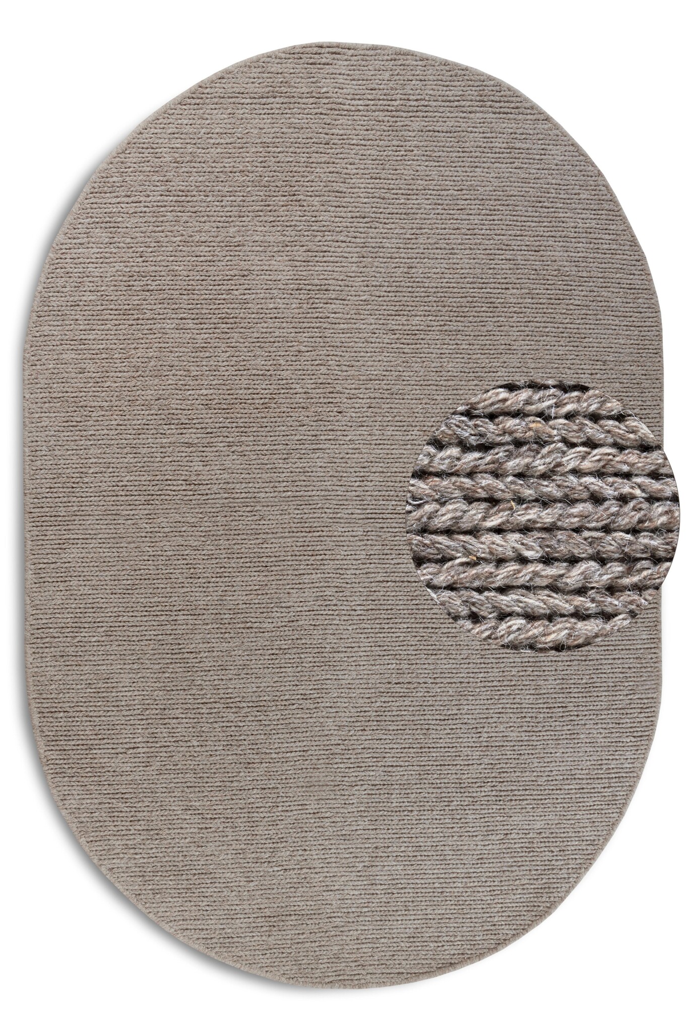 Villeroy & Boch Francois Ovaal Handgeweven Wol Vloerkleed Linnen Beige - 160x230CM