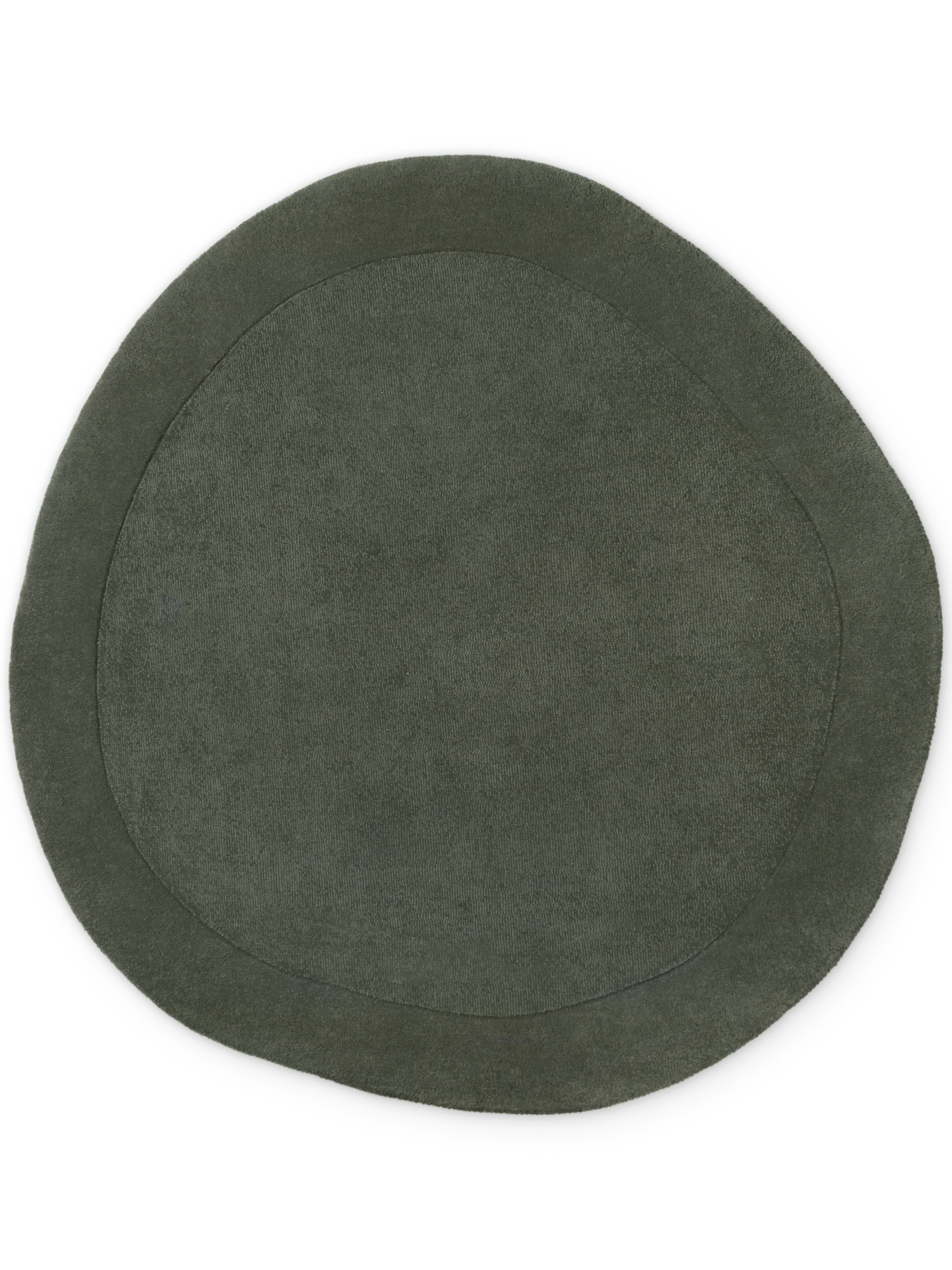 Villeroy & Boch Kari Wol Vloerkleed Organisch Rond Groen - 160CM
