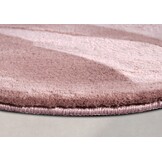 Villeroy & Boch Leon Hoogpolig Rond Vloerkleed Oud roze - 160CM rond