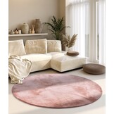 Villeroy & Boch Leon Hoogpolig Rond Vloerkleed Oud roze - 160CM rond