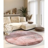 Villeroy & Boch Leon Hoogpolig Rond Vloerkleed Oud roze - 160CM rond