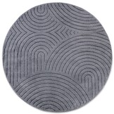 Elle Decoration New York Japandi Rond Vloerkleed Antraciet - 160CM rond