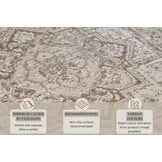 Vintage Vloerkleed Sand Beige Bruin - 160x235CM