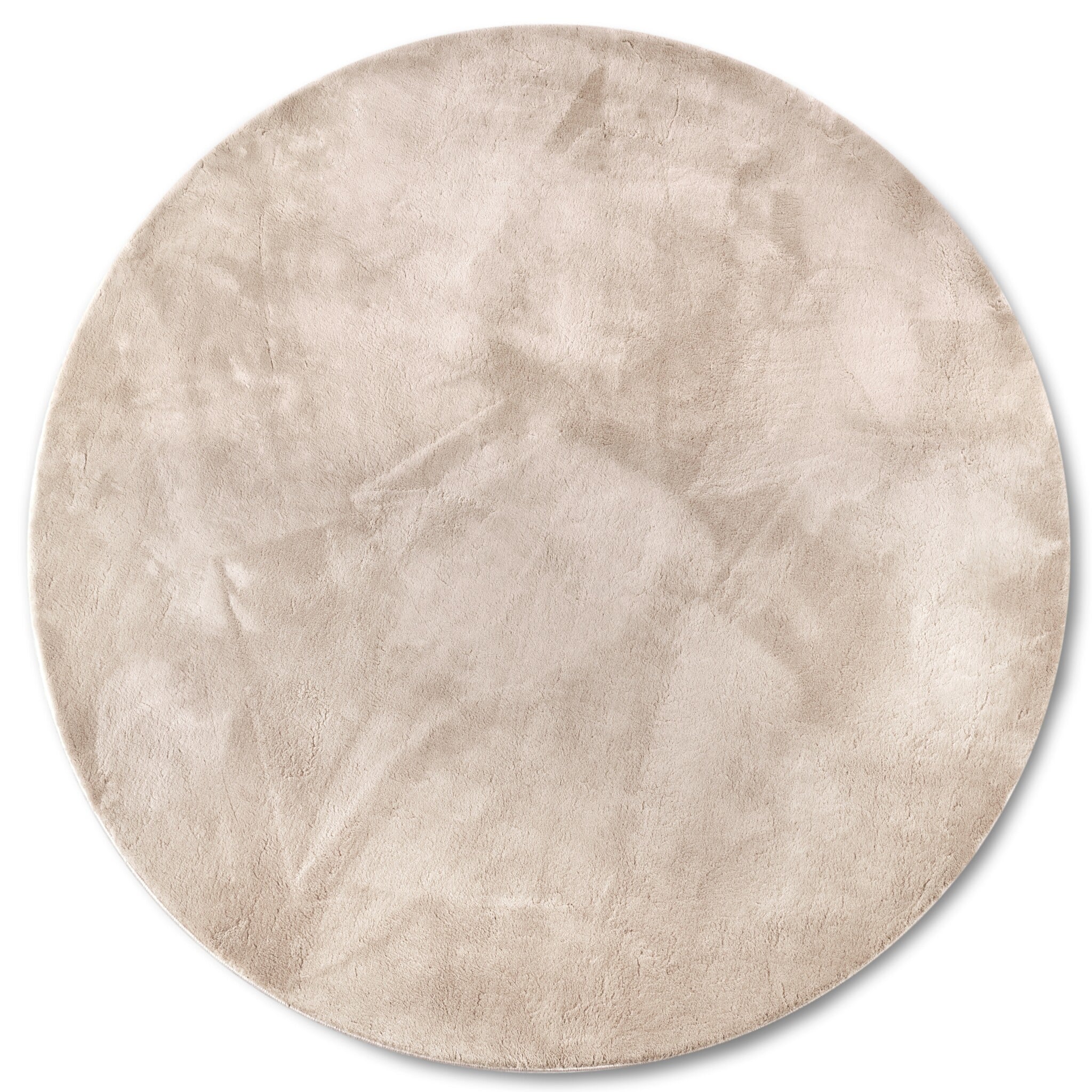 Villeroy & Boch Leon Hoogpolig Rond Vloerkleed Creme - 160CM rond