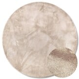Villeroy & Boch Leon Hoogpolig Rond Vloerkleed Creme - 160CM rond