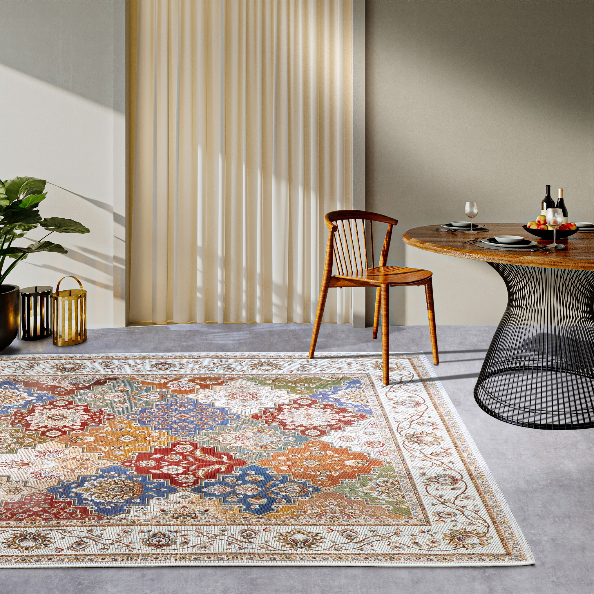 Villeroy & Boch Vintage Buitenkleed Creme Multicolor - 160x235CM