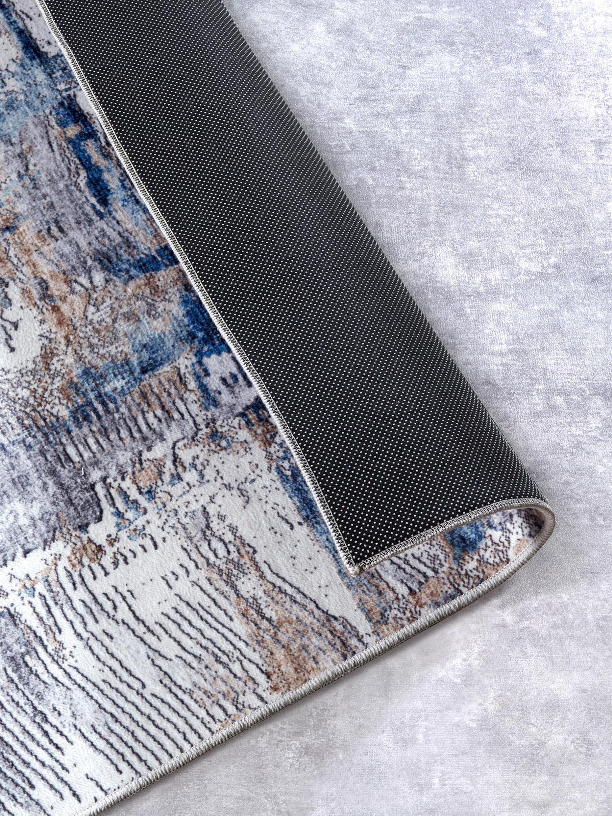Elle Decoration Saveh Laagpolig Vloerkleed Blauw Beige - 160x230CM