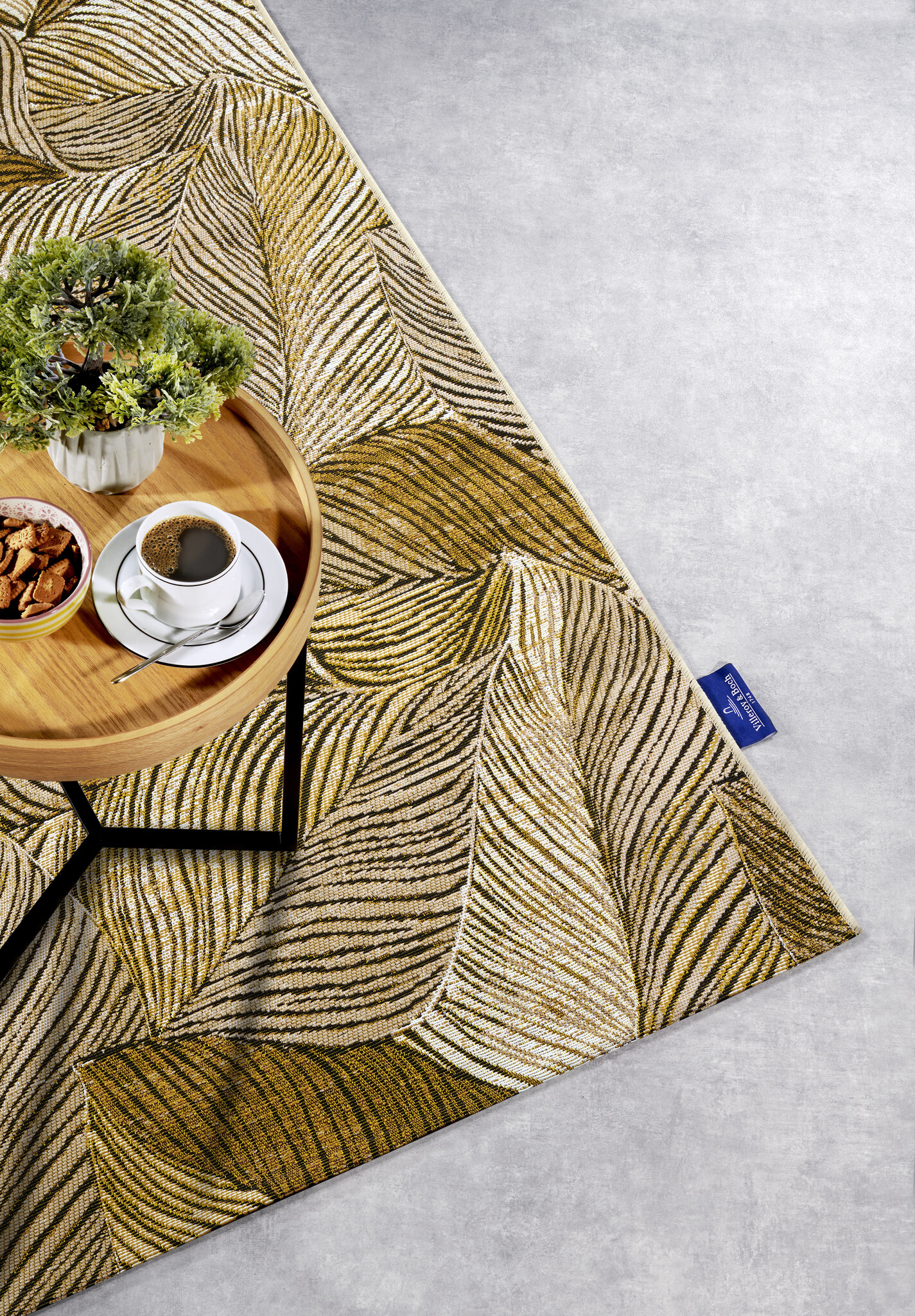 Villeroy & Boch Eugene Buitenkleed Goud Zwart - 120x180CM