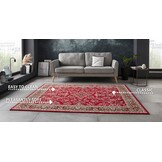 Oosters Velours Vloerkleed Klassiek Rood - 120x160CM