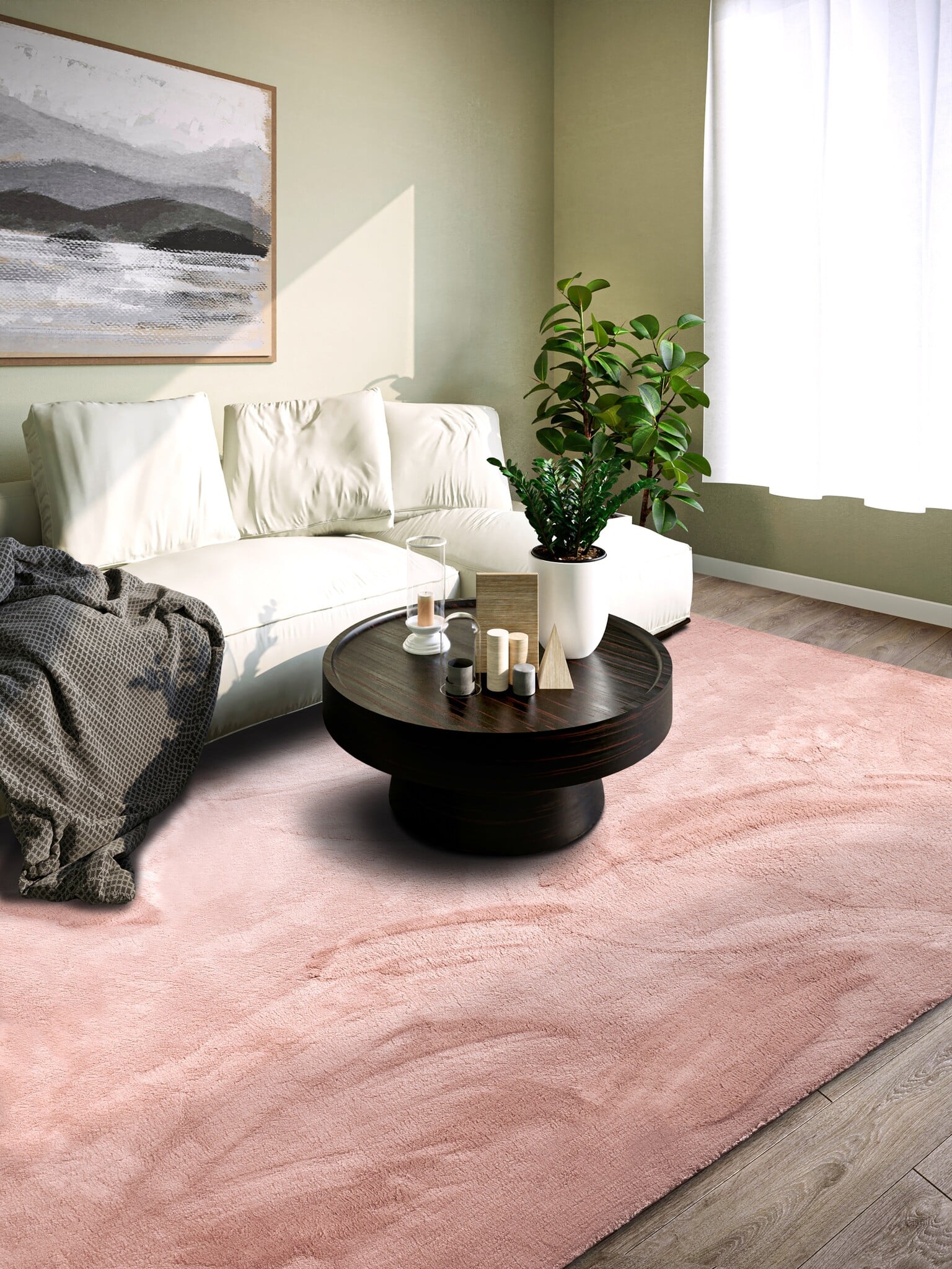 Villeroy & Boch Leon Hoogpolig Vloerkleed Oud Roze - 120x170CM