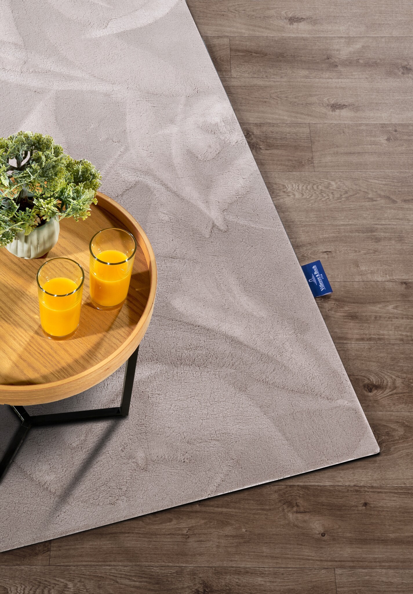 Villeroy & Boch Leon Hoogpolig Vloerkleed Lichtgrijs - 120x170CM