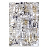 Elle Decoration Saveh Laagpolig Vloerkleed Antraciet Goud - 80x150CM