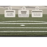 Kindervloerkleed Voetbal Groen - 80x150CM