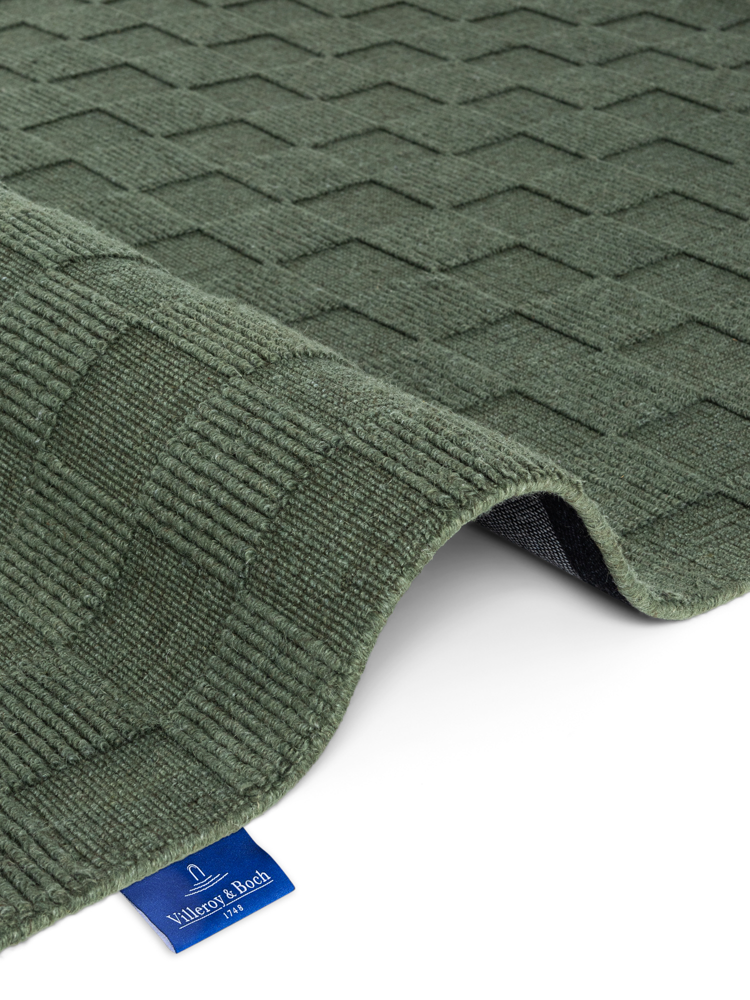 Villeroy & Boch Scala Handgeweven Wol Vloerkleed Groen - 200x300CM
