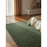 Villeroy & Boch Scala Handgeweven Wol Vloerkleed Groen - 200x300CM