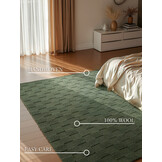 Villeroy & Boch Scala Handgeweven Wol Vloerkleed Groen - 200x300CM