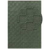 Villeroy & Boch Scala Handgeweven Wol Vloerkleed Groen - 200x300CM